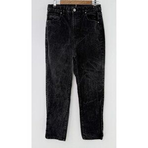 Boohoo Women’s Tapered‎ Black 100% Cotton High Rise Jeans Sz 8 Mom Jeans 90’s